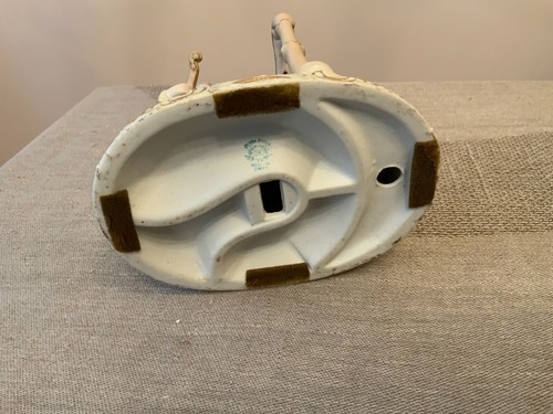 Vintage Okada China Japan Figur Paar spielt Musik umwerben Porzellan - Bild 7 von 8