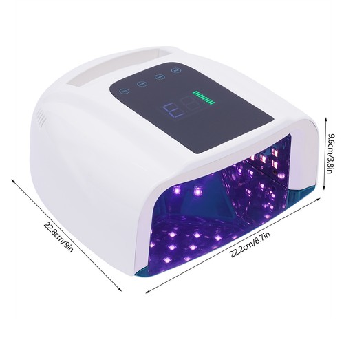 96W UV LED Cordless Nail Lamp Dryer Gel Nail Polish Curing Lamp Rechargeable NEW - Picture 16 of 37