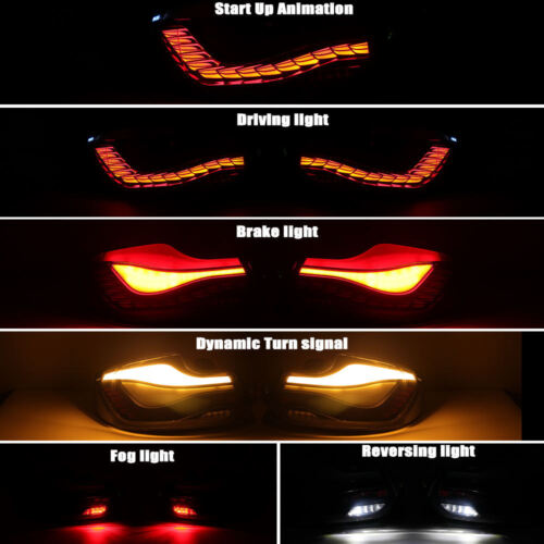 Coppia per BMW Serie 2 F22 F23 F87 M2 228i 230i 14-19 Luci Posteriori LED Con Numero E - Foto 4 di 14