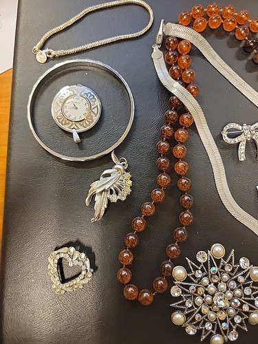 Vintage Mix Trödel Schubladen Schmuck Konvolut - Bild 2 von 10