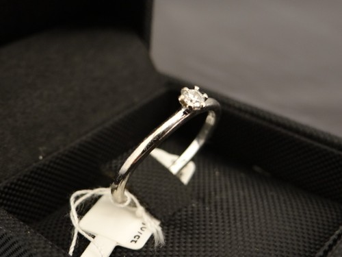 Solitär Ring mit 1 Brillanten 0,07 ct 750 Weißgold - Bild 2 von 7