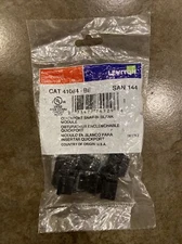 41084-BE Leviton Blank QuickPort Insert, Black - New