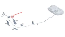 MERCEDES-BENZ GLA H247 Fuel Line Fastener A0009955700