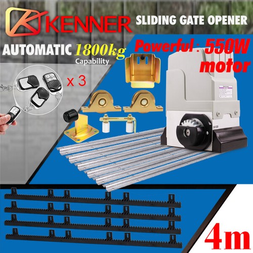 KENNER Electric Sliding Gate Opener 1800KG Automatic Keypad Remote Hardware - Picture 9 of 17