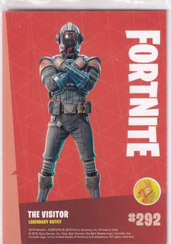 Panini Fortnite Serie 1 Carta Nr. 292 THE VISITOR Legendary Outfit - Picture 2 of 2