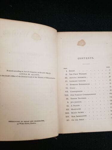 Little Women Part Second 1st EDITION Louisa May Alcott. Roberts Brothers 1869 - Picture 6 of 8
