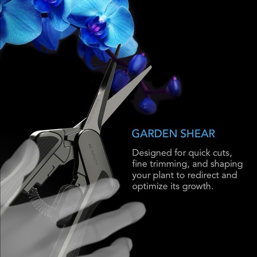 Straight Pruning Shear 6.6", Stainless Steel Blades for Gardening, 2-Pack - Picture 2 of 6
