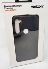 Verizon Rugged Case & Blue Light Screen Protector for Motorola Moto G Stylus