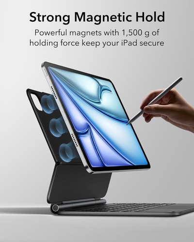 ESR Housse Clavier Magnétique | Clavier pour iPad Pro 11" / iPad Air 5/4 Noir - Photo 7/8