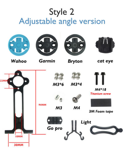 Road / Mountain Bike Carbon Stem 6° 12° 17° 60-120mm Fork Clamp Diameter 31.8mm - Picture 25 of 48