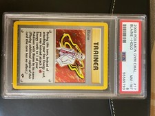 PSA slab NEAR MINT - Pokemon TCG Blaine 17/132 Holo Rare