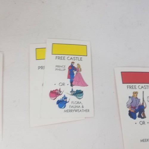 Monopoly Junior Jr DISNEY PRINCESS Replacement Part CHANCE CARDS - Picture 5 of 8