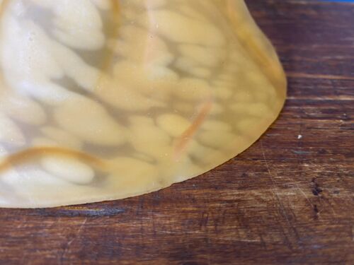 vintage mottled glass lampshades - Picture 6 of 8