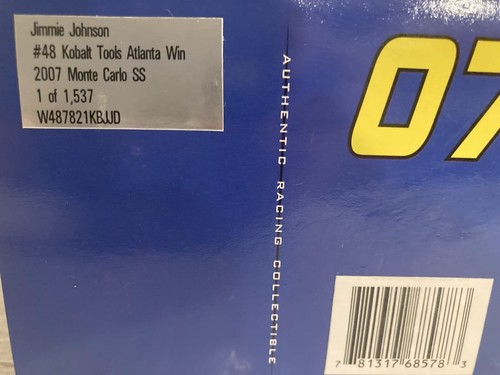 JIMMIE JOHNSON 2007 RARE #48 LOWES/KOBALT TOOLS ATLANTA SPRING RACED WIN 1/24CWC - Picture 18 of 20