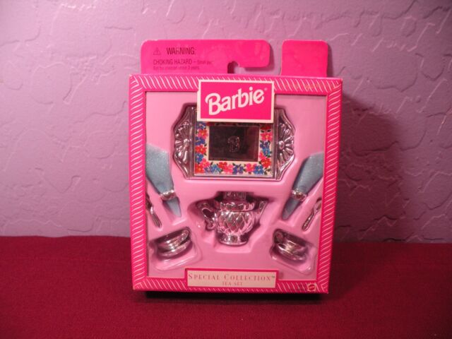 NEW NRFB Barbie Special Collections Tea Set 1997 OOP Kitchen Accessory Set Tray NEW NRFB Barbie Special Collections Tea Set 1997 OOP Kitchen Accessory Set Tray