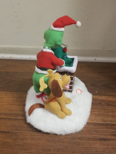 RARE 2000 Gemmy Animated The Grinch and Max Collectible Music Sound Movement - Foto 6 di 9