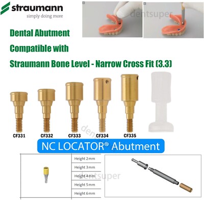 Dental Locator NC Attachment Abutment Genuine Anchor for STRAUMANN Bone Level