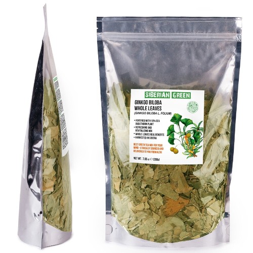Organic Ginkgo Leaf Tea Premium Ginkgo Biloba with Sea Buckthorn Leaves Blend - Picture 3 of 11