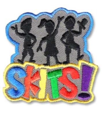 Girl Boy Cub SKITS talent show plays Fun Patches Crests Badges SCOUTS GUIDE