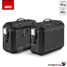 Givi black aluminum side cases Monokey DLMK36 Trekker dolomiti from 36 Liters