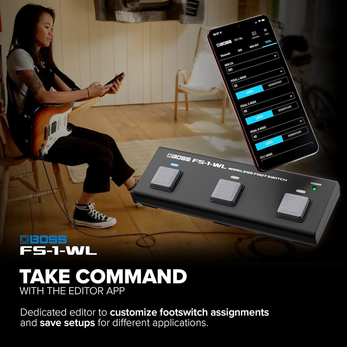 【もりそん】BOSS FS-1-WL & EV-1-WL BOSS FS-1-WL Wireless Footswitch | Guitar Center