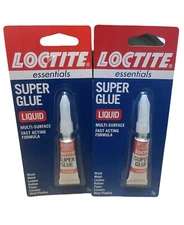 New 2 QUALITY Loctite Fast Acting LIQUID Super Glue .07 oz. Tube