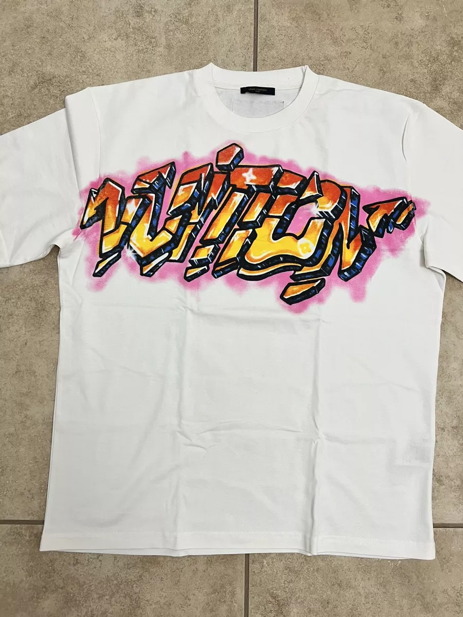 Louis Vuitton X Virgil Abloh Graffiti T-Shirt Size XXL .