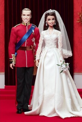 Barbie William and Catherine Kate Royal Wedding Set Collector Gold Label eBay