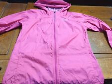 Columbia Girls Pink Long Sleeve Full Zip Seam Pocket Activewear Jacket L 10-12