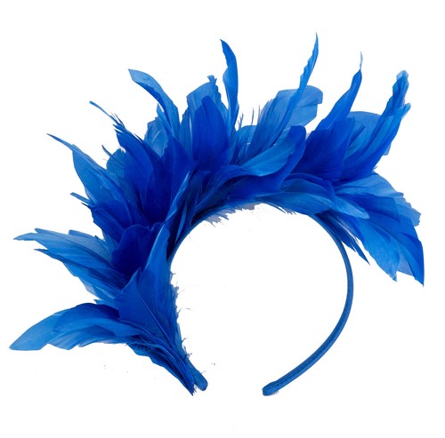 Blue feather spring racing fascinator by Max Alexander 100% Australian Seller - Picture 2 of 5