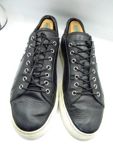 PHILIPP PLEIN PP78 Black Nappa Leather Low-Top Lace Up Men's Sneaker EU 42 - Picture 5 of 17