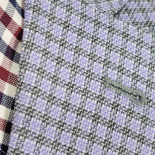 Saks Fifth Avenue Men's Sport Coat Blazer Two Button REDA TravelMATE Checked 38R - Picture 8 of 16