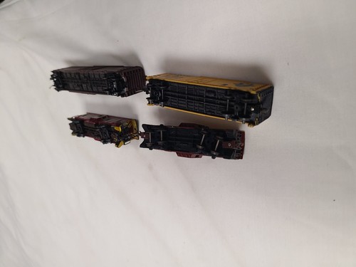 4 N Scale Rolling Stock Trains Box Cars PA Delaware & Hudson Erie Bay Caboose - Imagen 6 de 6