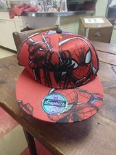 Marvel Spiderman Red Embroidered Snapback Baseball Cap H1