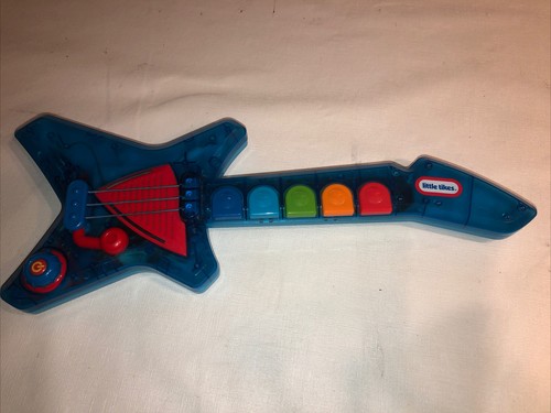 Vintage Little Tikes Blue Electric Guitar Pop Up Tunes, Music, Lights & Sound - Picture 1 of 10