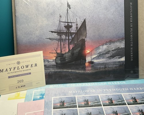 2020 USPS Proof Mayflower in Plymouth Harbor Stamp Collector Set SC5524