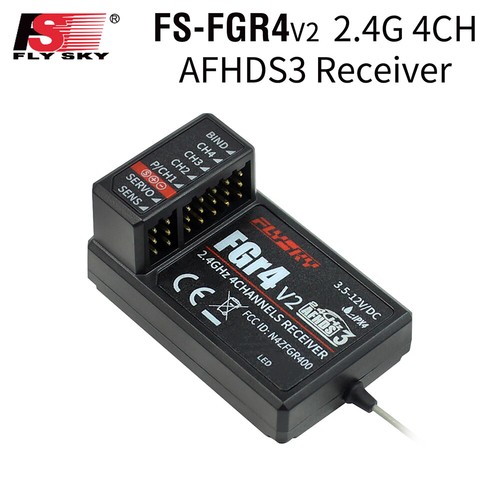 Flysky FGR4 FS-FGR4 4CH 2.4G Receiver Can Be PPM/IBUS for FS-FG4 Transmitter - Picture 1 of 12