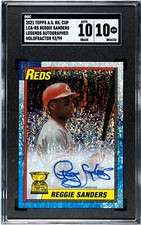 2021 Topps All Star Rookie Cup Reggie Sanders HOLOFRACTOR /99 SGC 10 w/10 AUTO