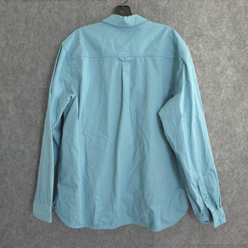 Nike SB Skateboard Classic Shirt Button Up Long Sleeve Aqua Men's Large L - Picture 4 of 19