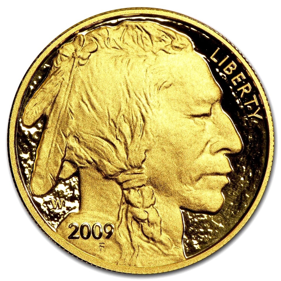 2009-W USA 1 Tr. Oz. Proof 9999 Gold Buffalo Coin Box & COA - Image 2 of 4