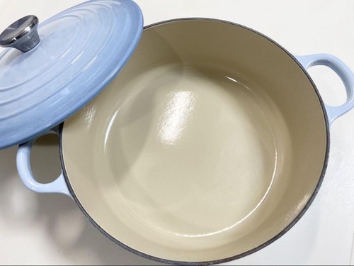 Le Creuset Cocotte Risottotopf 24 cm 9,5" 3,5 qt Küstenblau Emaille Gusseisen - Bild 4 von 9