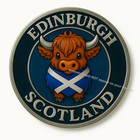 Edinburgh round Vinyl Stickers Car Van Camper Decal Sticker#9204