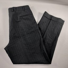 Brooks Brothers Brooksease Wool Black Pleated Dress Pants Mens Size 34x29