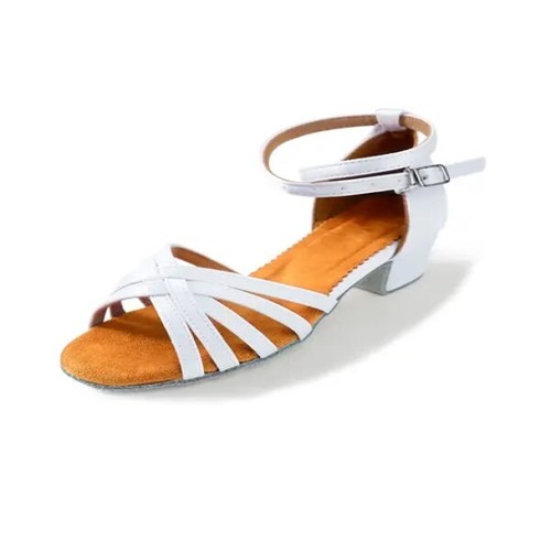 3 colors Rumba Salsa Ballroom Girls Latin Dance Shoe Tango Latin Low Heel Shoes - Picture 7 of 9