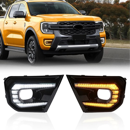 2x LED Day Running Light DRL Turn Signal Fog Lamp for Ford Ranger 2022-2023 - Picture 10 of 14