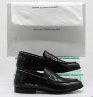 WOMAN BY COMMON PROJECTS LOAFER UK 1 EU 34 BLACK RRP £335 AD