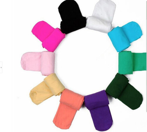 GIRLS OPAQUE KIDS TIGHTS PANTYHOSE HOSIERY STOCKINGS PARTY BALLET DANCE SOCKS - Picture 8 of 21
