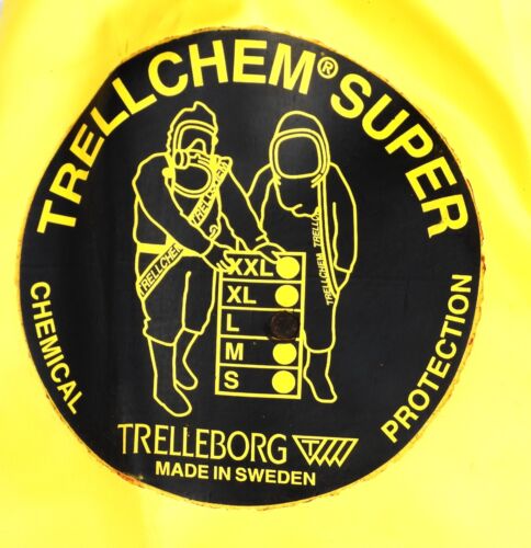 SEHR GUTER ZUSTAND TRELLCHEM SUPER HAZMAT GAS CHEMIKALIEN SICHERHEITSANZUG GROSSE GRÖSSE - Bild 2 von 8