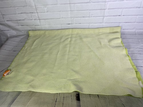 Nook Sleep System Organic Cotton Knit Blanket Green White - Picture 4 of 11