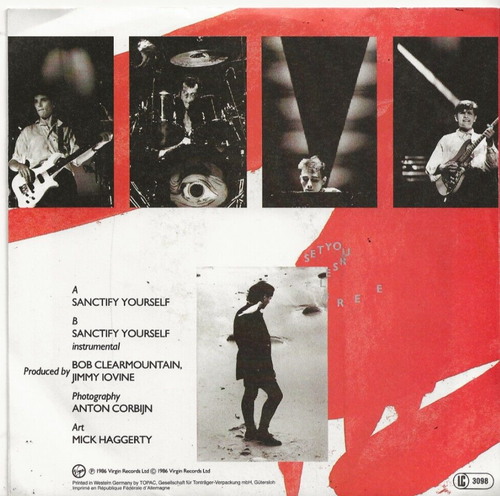SIMPLE MINDS SANCTIFY YOURSELF 7 INCH SINGLE FROM GERMANY, MINT - Picture 2 of 2